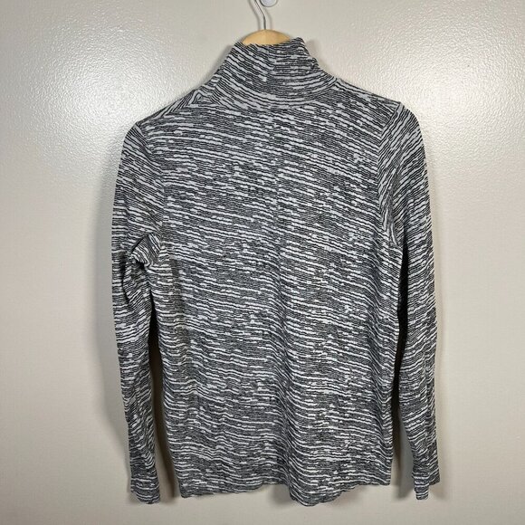 Athleta Flurry Seamless Turtleneck Size XL Wren Black Winter Training Athletic - Picture 2 of 10